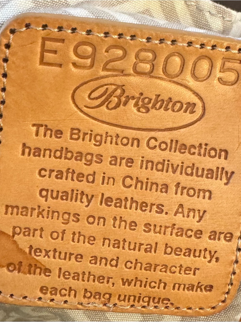 Brighton Teal Leather Top-Handle Women’s Bag with Tan Trim - Picture 9 of 13